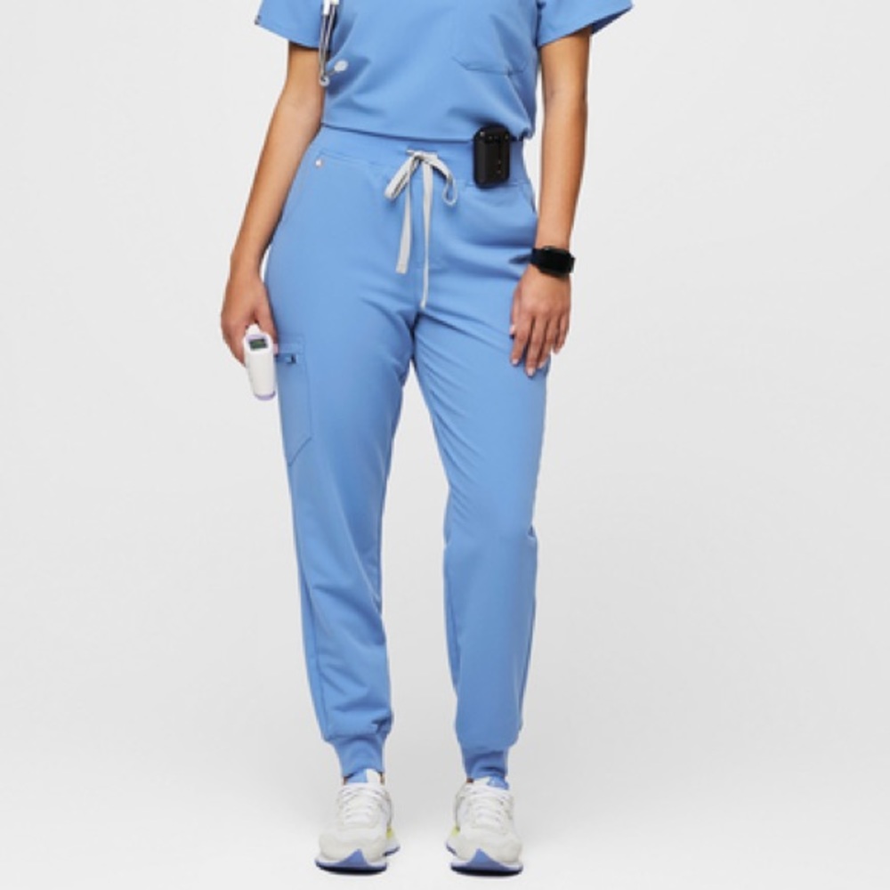 FIGS Ceil Blue High Waisted Zamora™ Jogger Scrub Pants